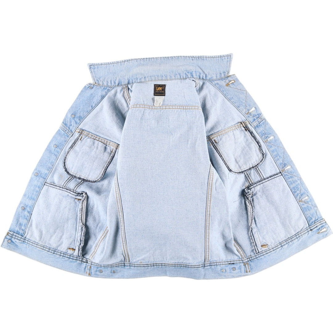 Vintage Lee denim jacket from the 1980'S to 1990s, made in the USA, size S. cotton blue type Vintage Second Hand