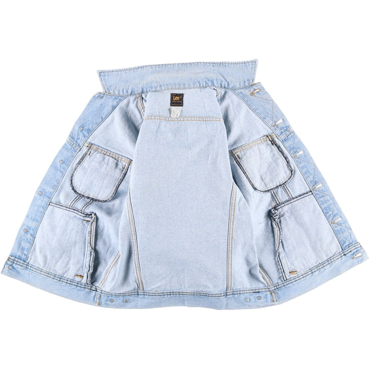 Vintage Lee denim jacket from the 1980'S to 1990s, made in the USA, size S. cotton blue type Vintage Second Hand