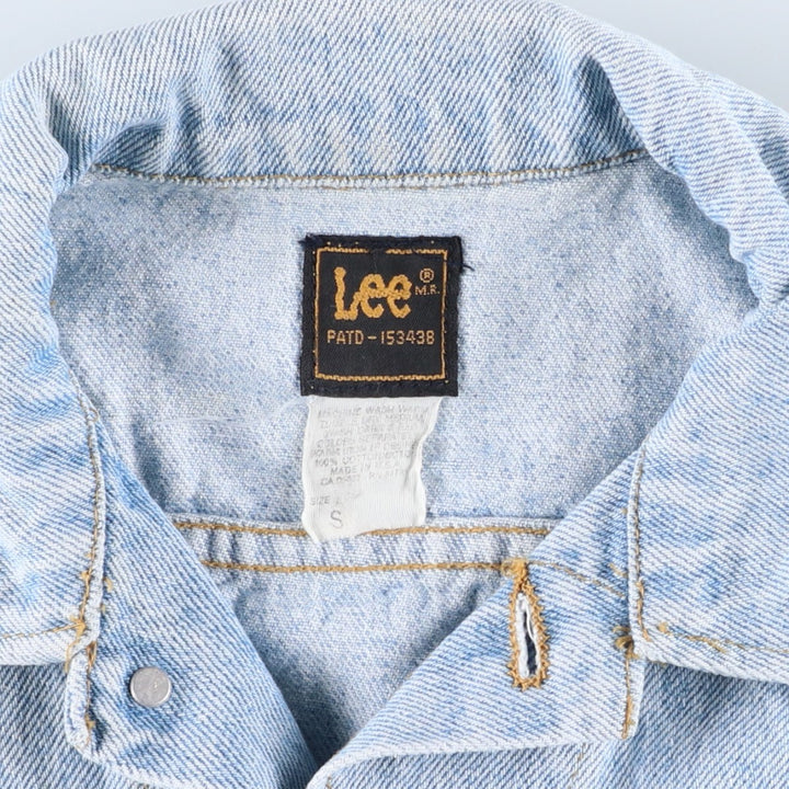 Vintage Lee denim jacket from the 1980'S to 1990s, made in the USA, size S. cotton blue type Vintage Second Hand