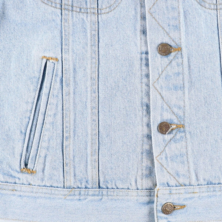 Vintage Lee denim jacket from the 1980'S to 1990s, made in the USA, size S. cotton blue type Vintage Second Hand