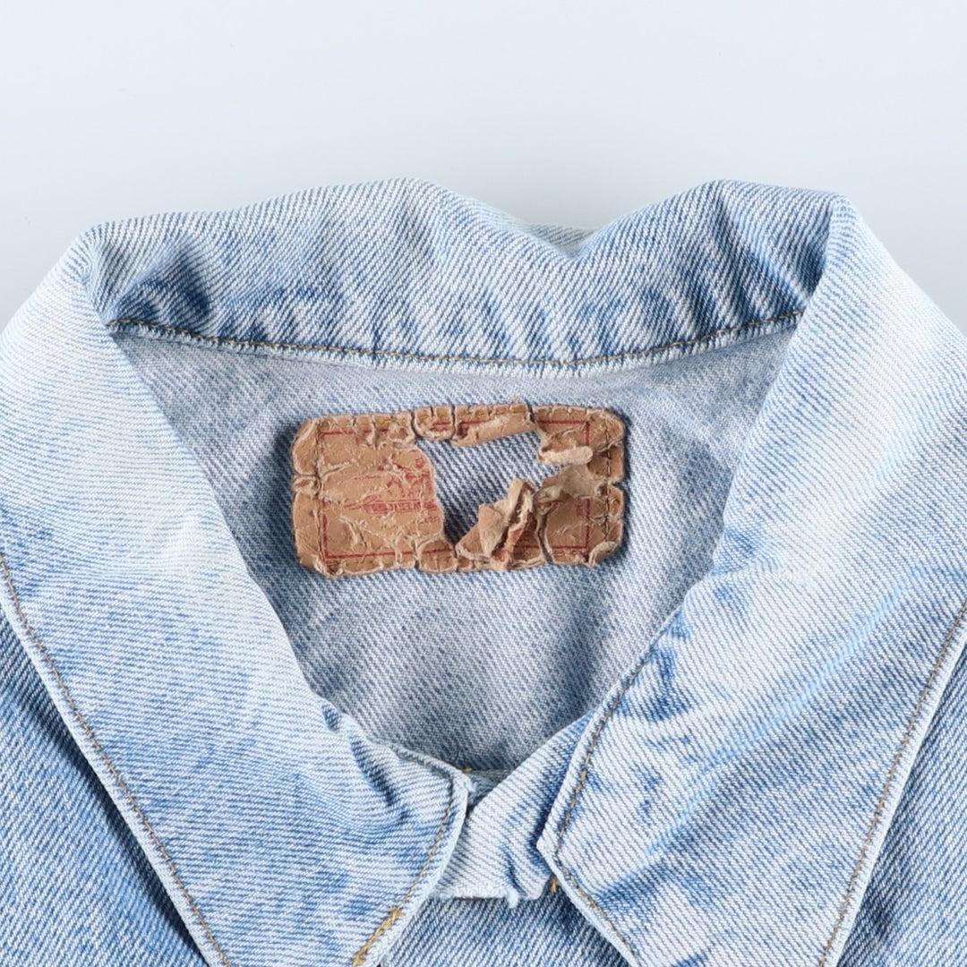 80'S Levi's denim jacket, denim jacket, made in the USA, men's size M, vintage cotton blue type Vintage Second Hand