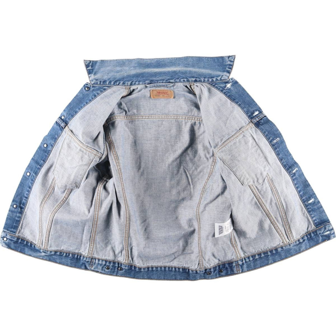 2000'S Levi's 70500 04 Euro Model Denim Jacket, Men's Size XL cotton blue type Vintage Second Hand