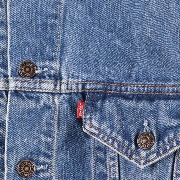 2000'S Levi's 70500 04 Euro Model Denim Jacket, Men's Size XL cotton blue type Vintage Second Hand