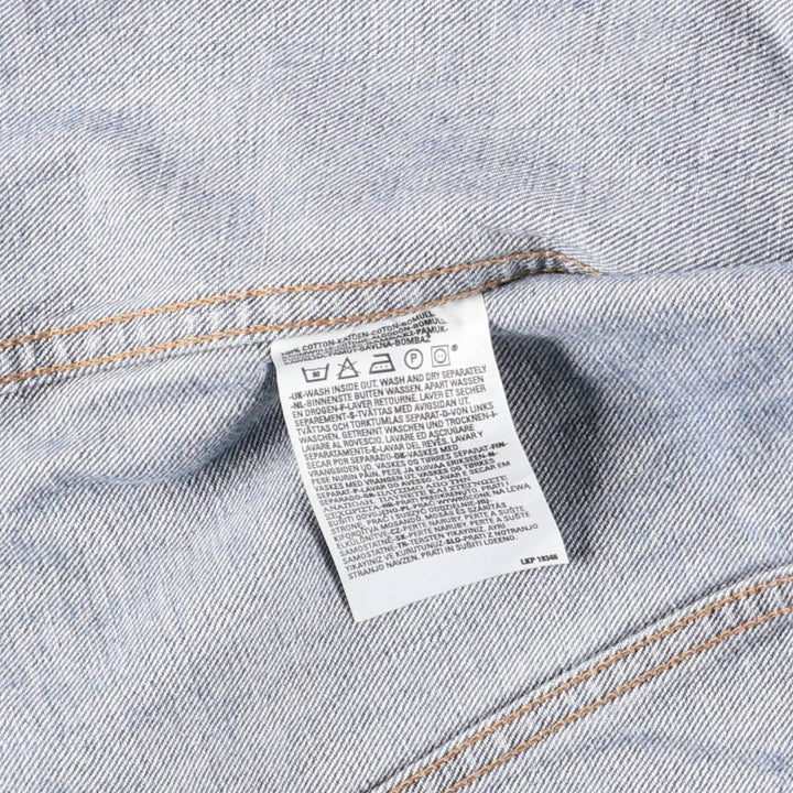 2000'S Levi's 70500 04 Euro Model Denim Jacket, Men's Size XL cotton blue type Vintage Second Hand
