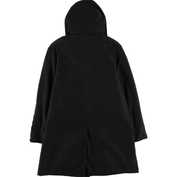 London Fog Hooded Balmacaan Coat, Women's, Size S polyester black type Vintage Second Hand