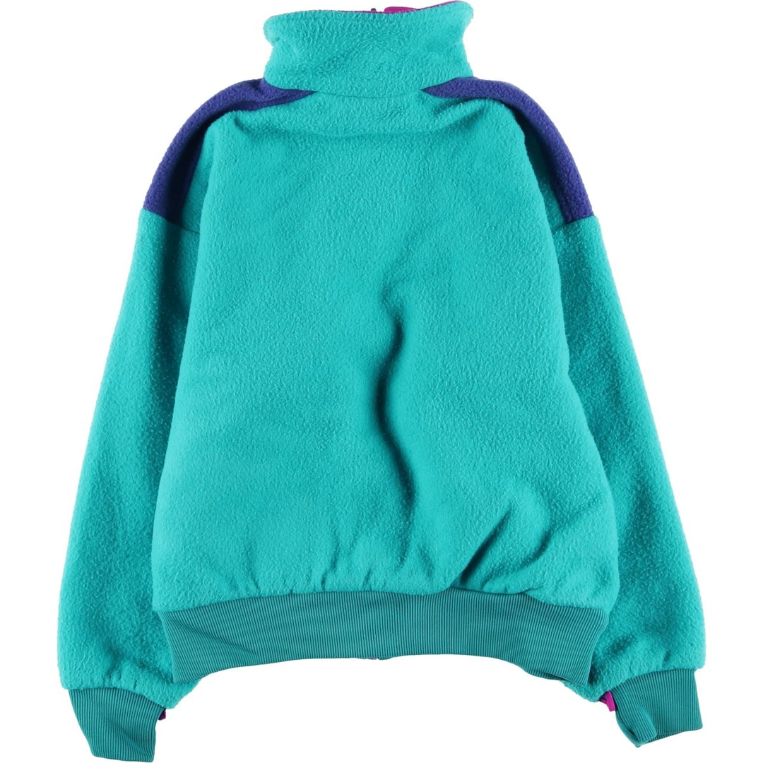 90'S Columbia White Tag Fleece Jacket, Made in USA, Women's Size Medium, Vintage polyester turquoise blue Vintage Second Hand