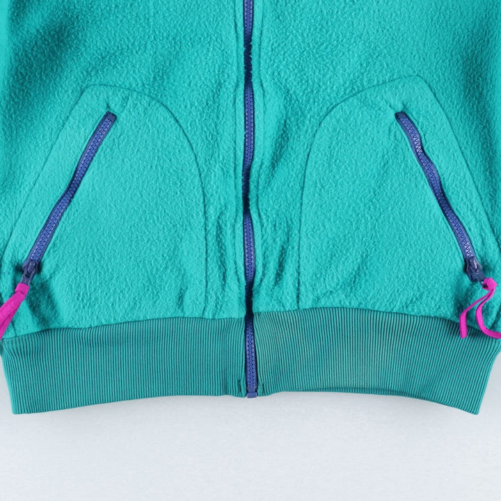 90'S Columbia White Tag Fleece Jacket, Made in USA, Women's Size Medium, Vintage polyester turquoise blue Vintage Second Hand