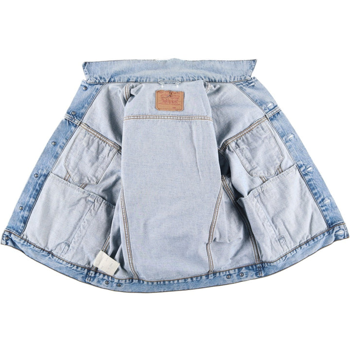 90'S Levi's 70503-0216 denim jacket, denim jacket, men's size L, vintage cotton blue type Vintage Second Hand