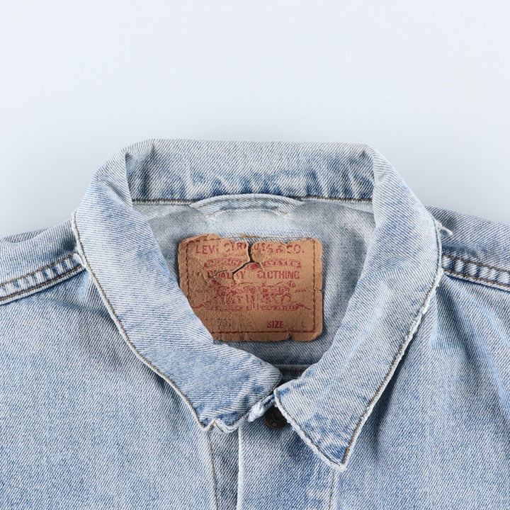 90'S Levi's 70503-0216 denim jacket, denim jacket, men's size L, vintage cotton blue type Vintage Second Hand