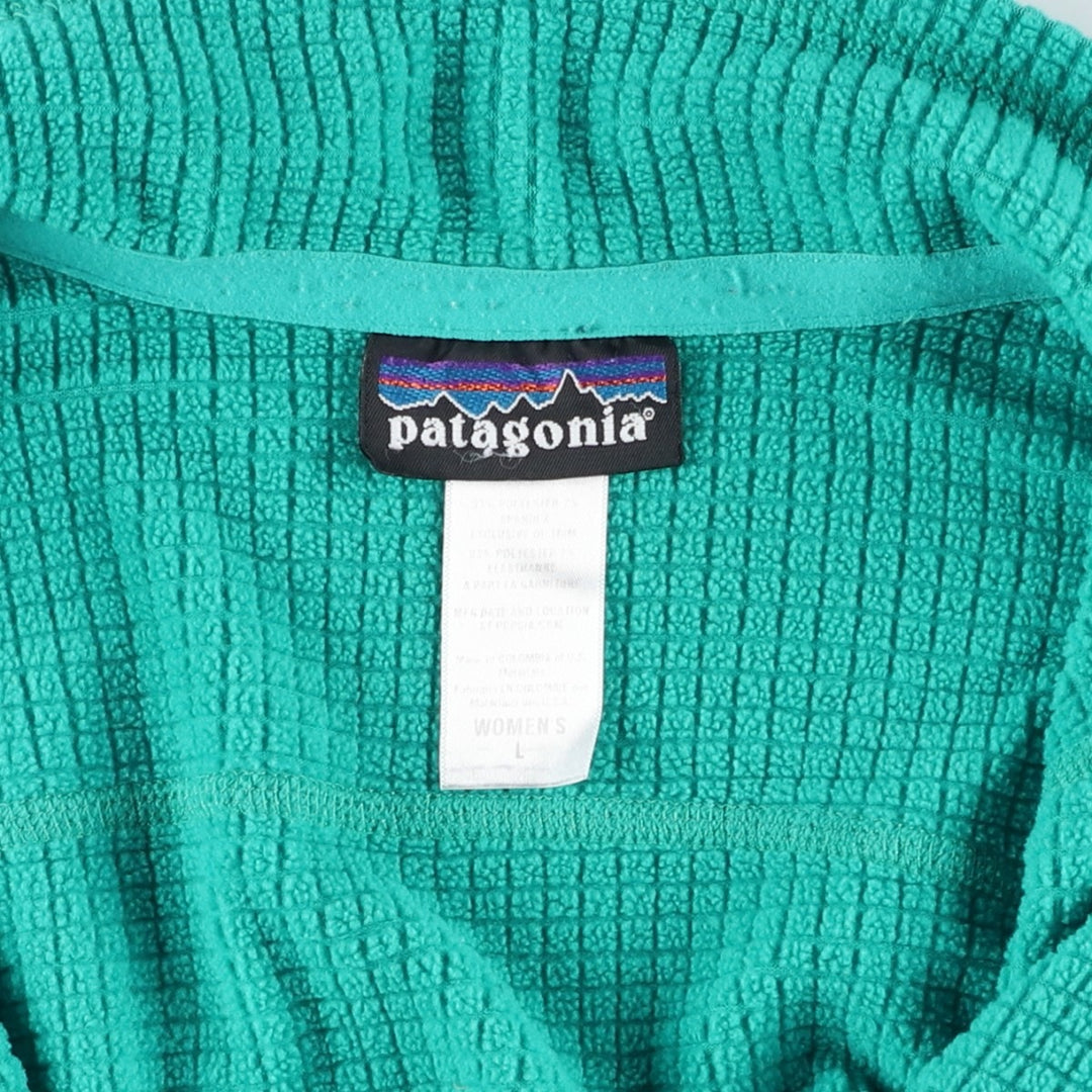 Patagonia Regulator R1 Fleece Jacket (40136FA11), Women's Size L polyester turquoise blue Vintage Second Hand
