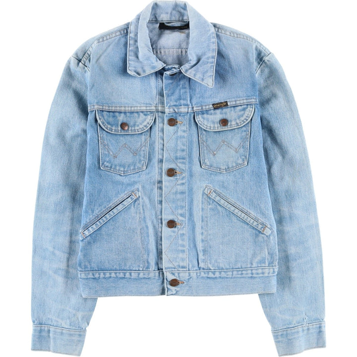 Vintage 1980'S Wrangler denim jacket, size XS, men's cotton blue type Vintage Second Hand