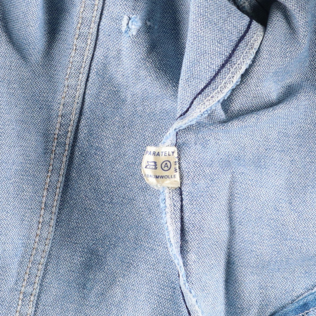 Vintage 1980'S Wrangler denim jacket, size XS, men's cotton blue type Vintage Second Hand