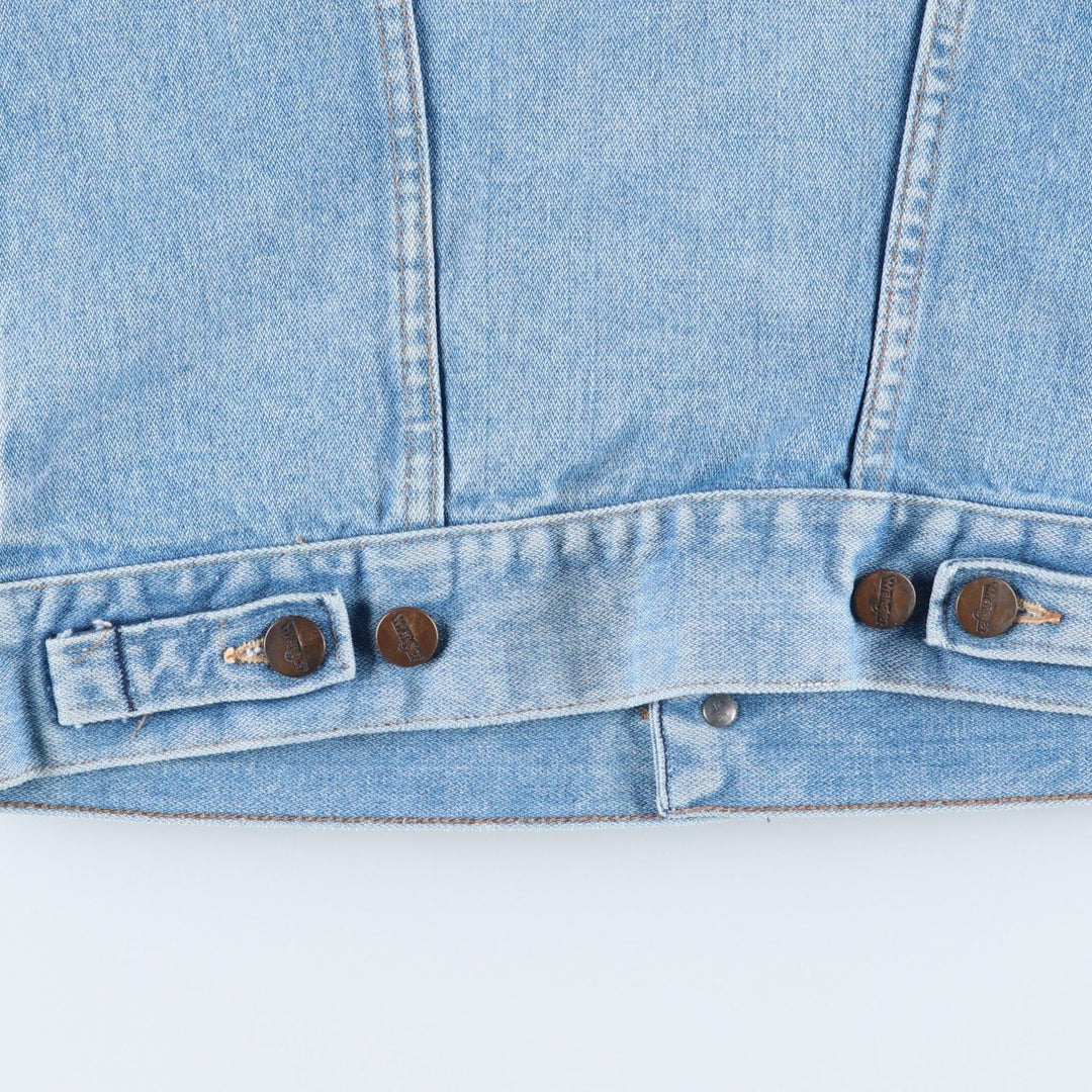 Vintage 1980'S Wrangler denim jacket, size XS, men's cotton blue type Vintage Second Hand