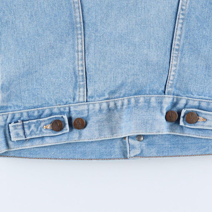 Vintage 1980'S Wrangler denim jacket, size XS, men's cotton blue type Vintage Second Hand