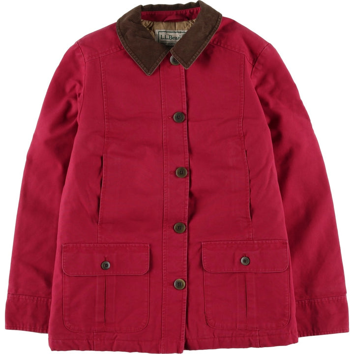 Vintage LLBean Women's Padded Duck Hunting Jacket (Size Small) from the 1990'S to 2000s cotton red type Vintage Second Hand