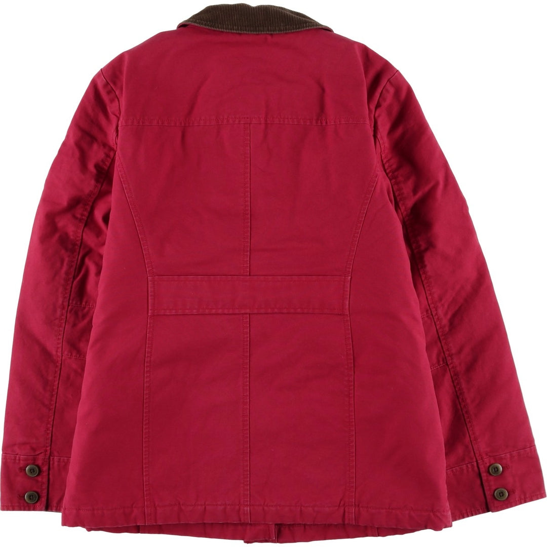 Vintage LLBean Women's Padded Duck Hunting Jacket (Size Small) from the 1990'S to 2000s cotton red type Vintage Second Hand