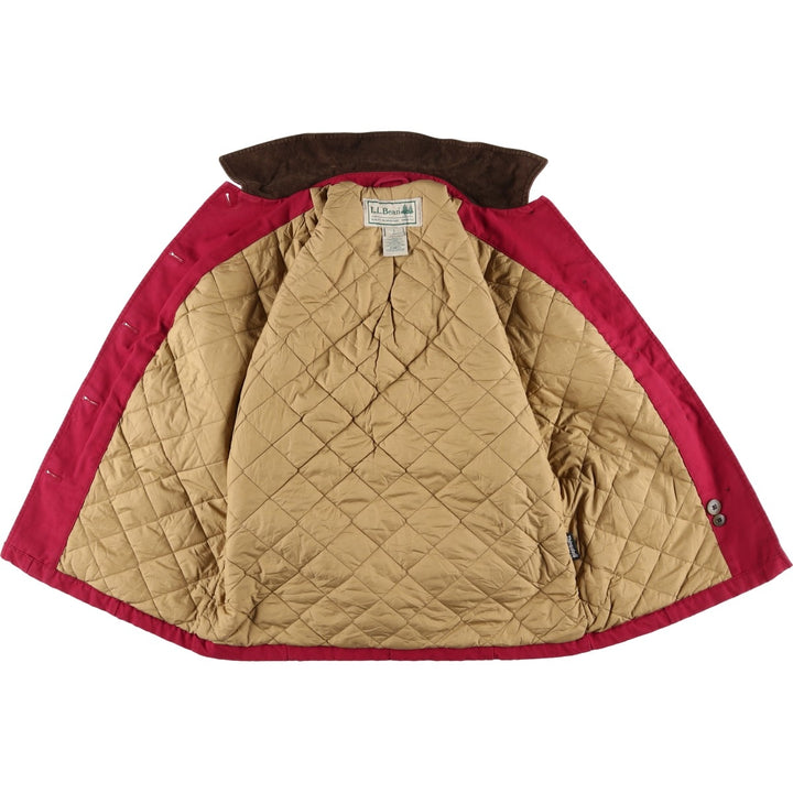 Vintage LLBean Women's Padded Duck Hunting Jacket (Size Small) from the 1990'S to 2000s cotton red type Vintage Second Hand