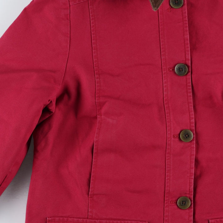 Vintage LLBean Women's Padded Duck Hunting Jacket (Size Small) from the 1990'S to 2000s cotton red type Vintage Second Hand