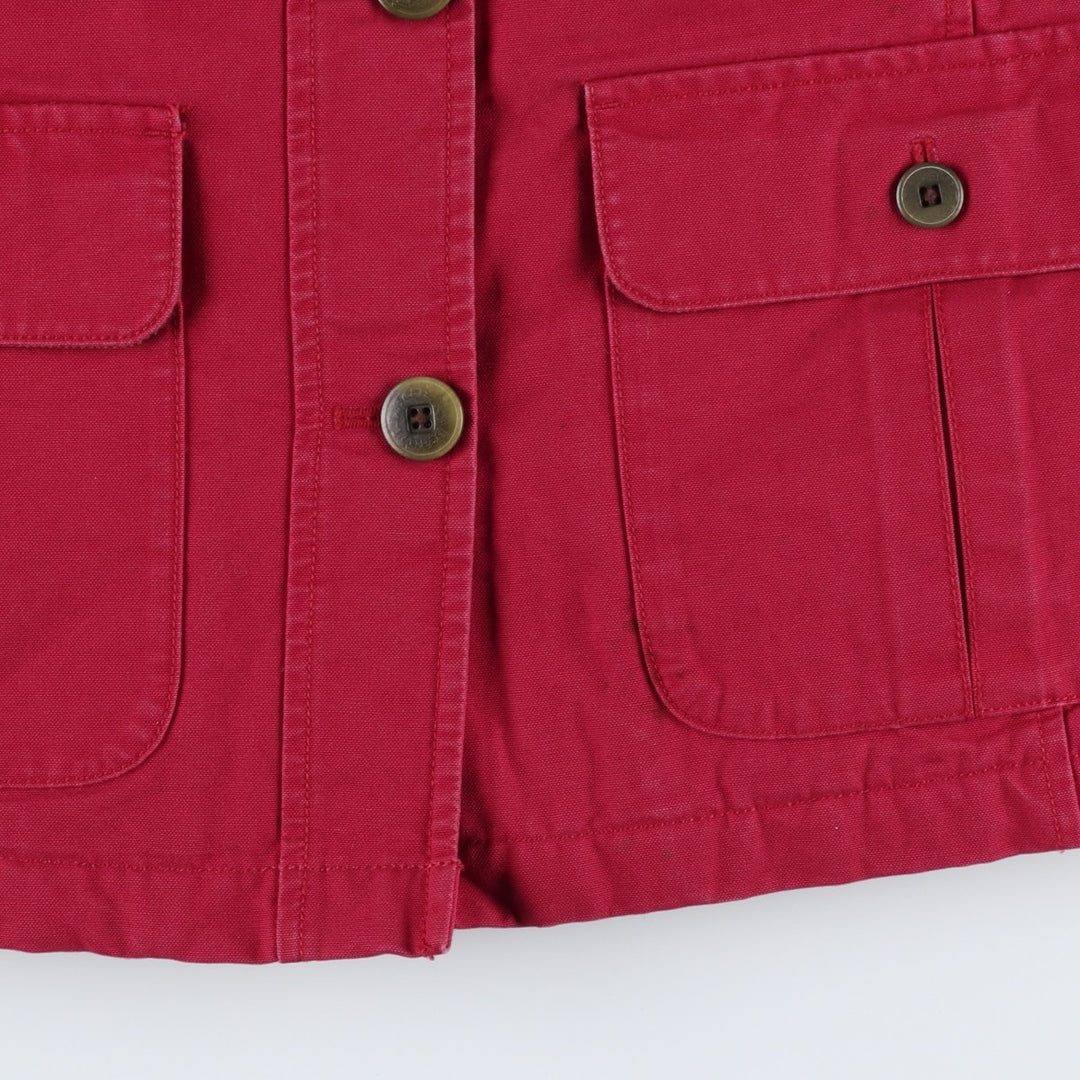 Vintage LLBean Women's Padded Duck Hunting Jacket (Size Small) from the 1990'S to 2000s cotton red type Vintage Second Hand