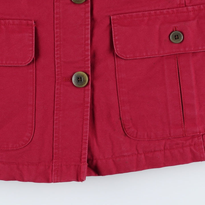 Vintage LLBean Women's Padded Duck Hunting Jacket (Size Small) from the 1990'S to 2000s cotton red type Vintage Second Hand