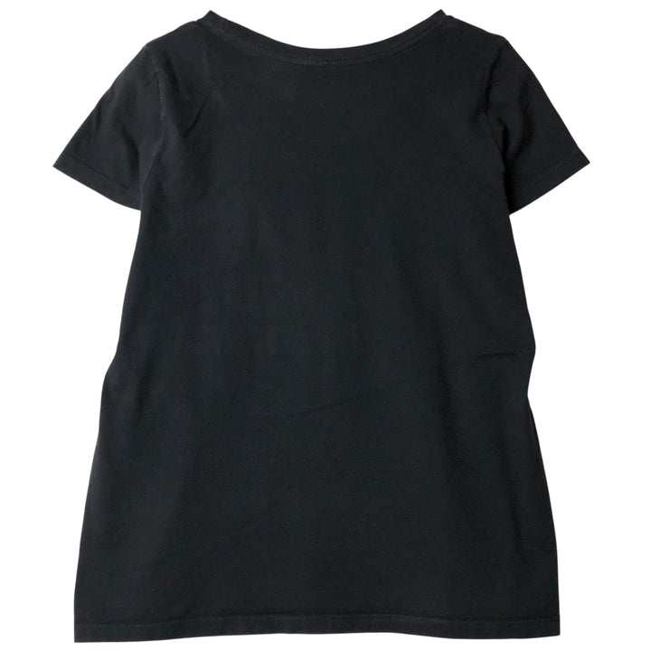 THE ROLLING STONES band T-shirt, women's size S cotton black type Vintage Second Hand