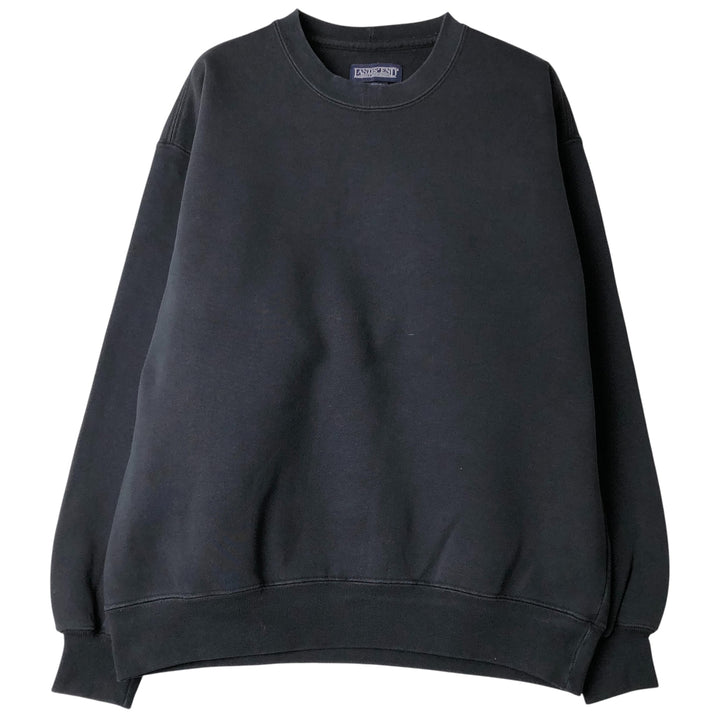 Vintage 80s-90'S Lands' End plain blank sweatshirt, made in the USA, women's size S. cotton black type Vintage Second Hand