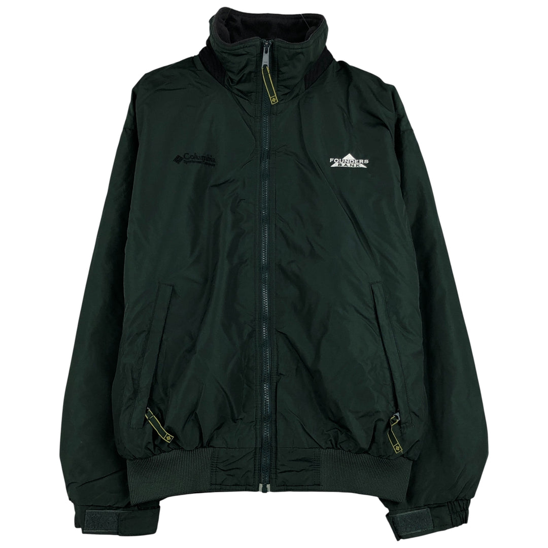 2000'S Columbia padded puffer jacket, men's size S Nylon Green type dark green Vintage Second Hand