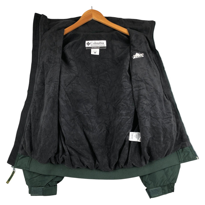 2000'S Columbia padded puffer jacket, men's size S Nylon Green type dark green Vintage Second Hand