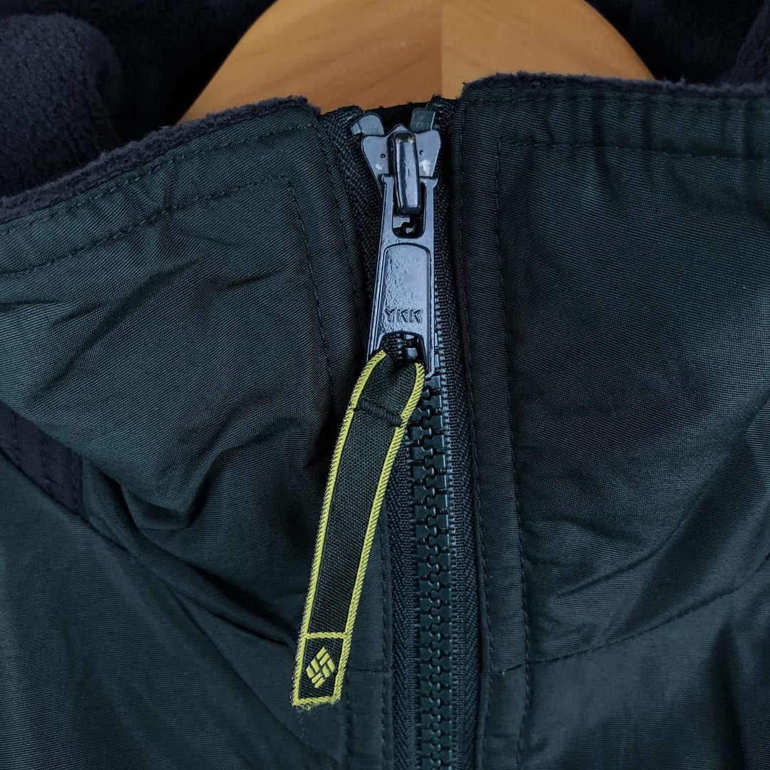 2000'S Columbia padded puffer jacket, men's size S Nylon Green type dark green Vintage Second Hand