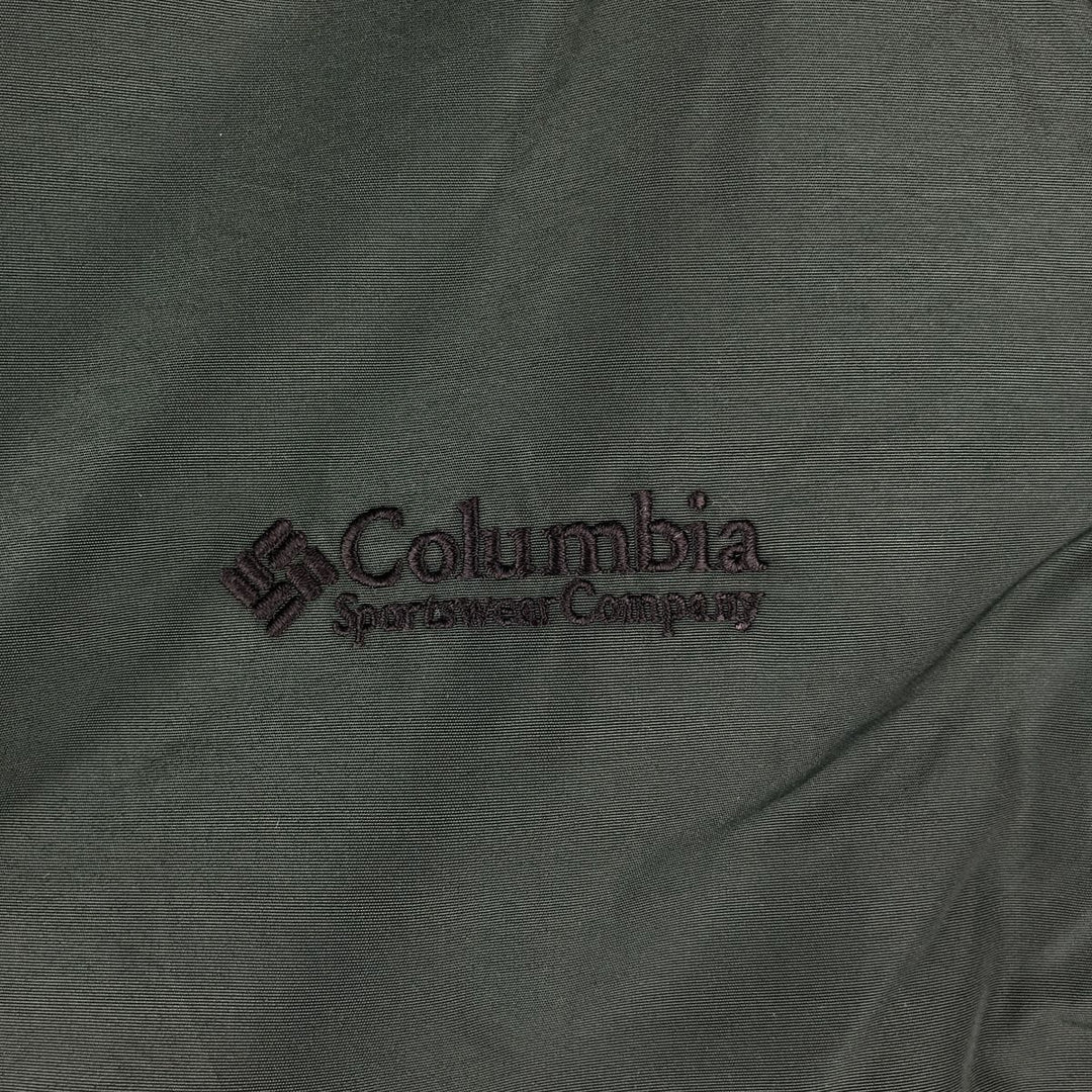 2000'S Columbia padded puffer jacket, men's size S Nylon Green type dark green Vintage Second Hand