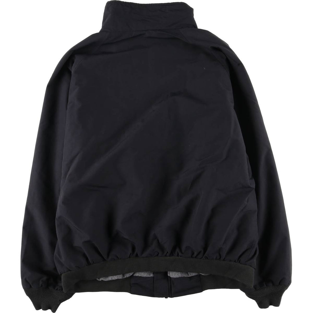 2000'S Lands' End padded puffer jacket, men's size L Nylon black type Vintage Second Hand