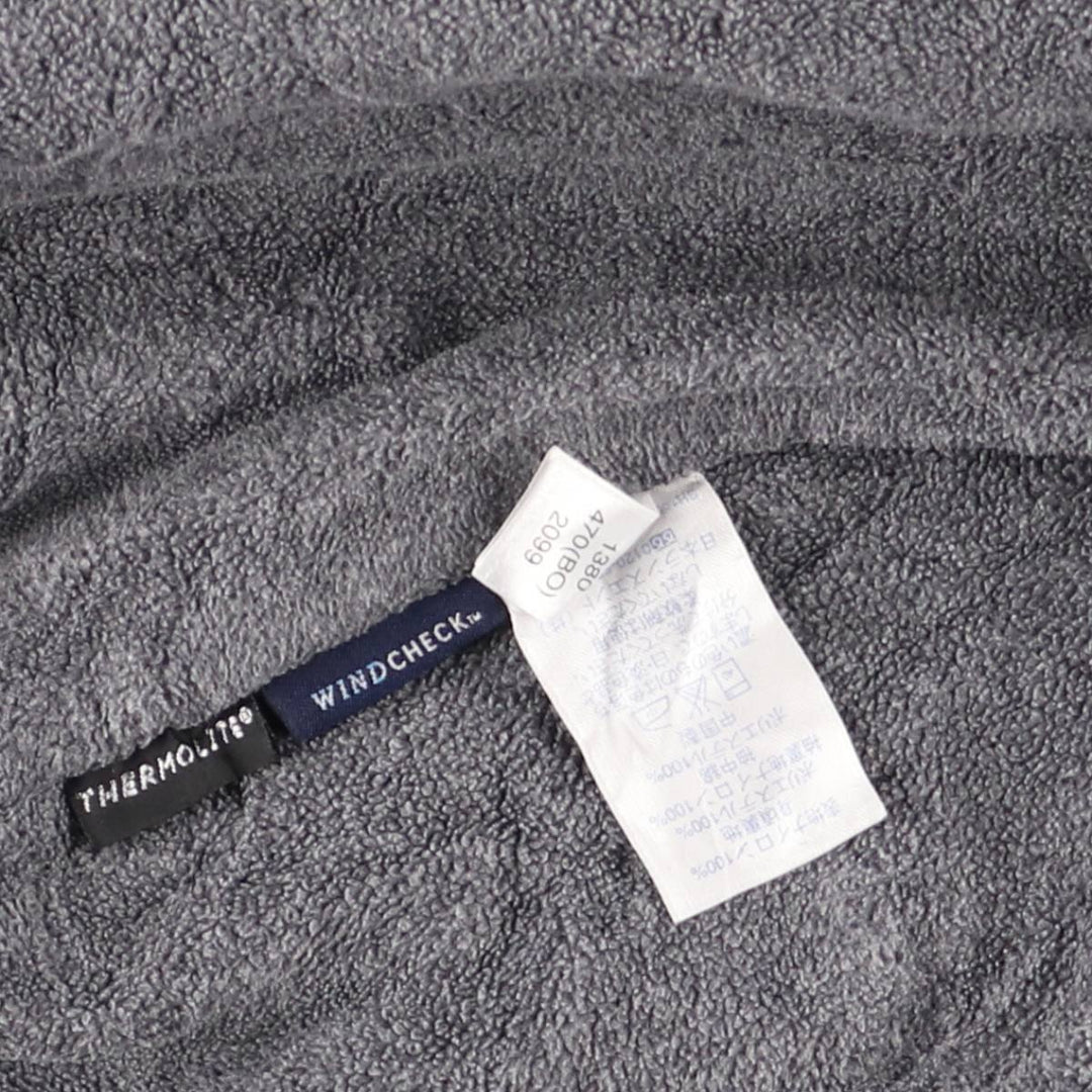 2000'S Lands' End padded puffer jacket, men's size L Nylon black type Vintage Second Hand