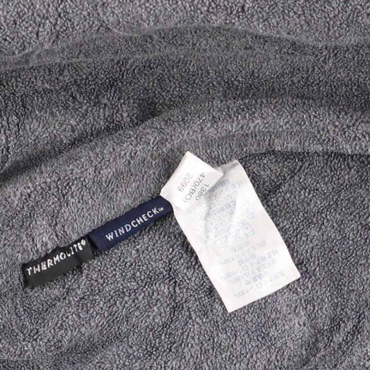 2000'S Lands' End padded puffer jacket, men's size L Nylon black type Vintage Second Hand