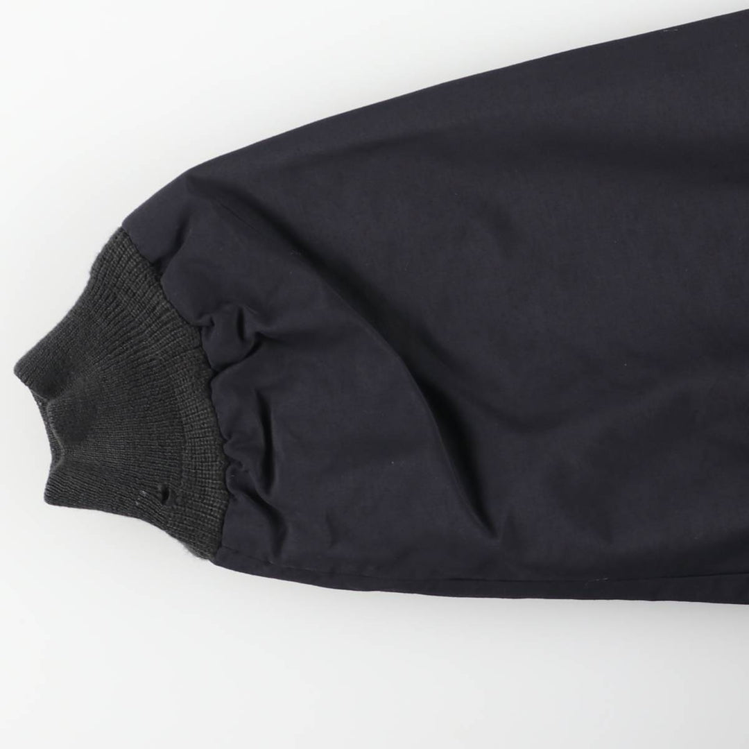 2000'S Lands' End padded puffer jacket, men's size L Nylon black type Vintage Second Hand
