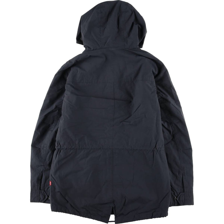 Levi's padded hoodie/puffer jacket, size M cotton navy blue type Vintage Second Hand