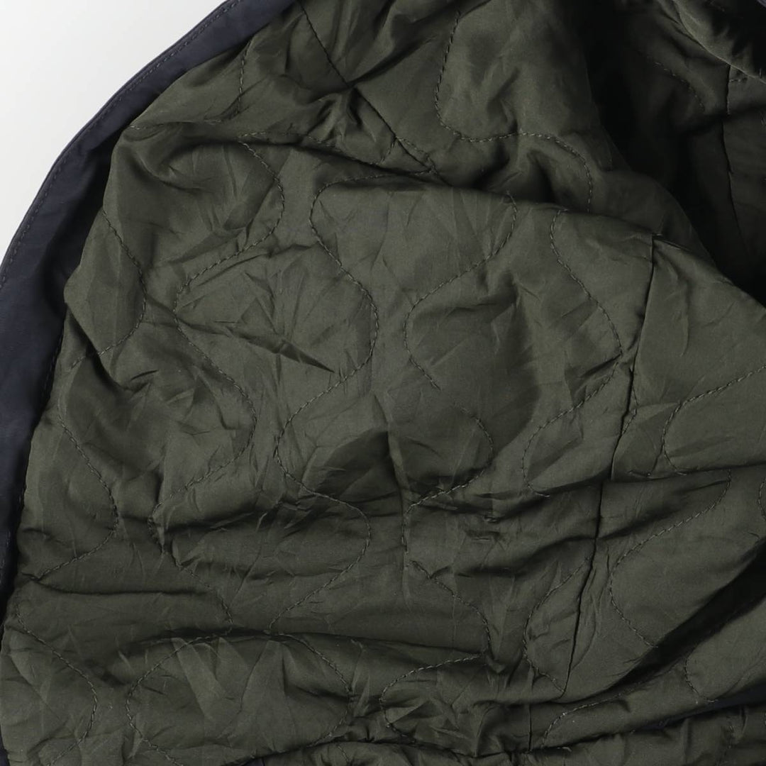 Levi's padded hoodie/puffer jacket, size M cotton navy blue type Vintage Second Hand