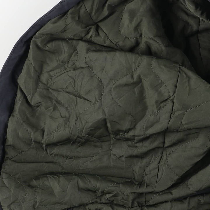 Levi's padded hoodie/puffer jacket, size M cotton navy blue type Vintage Second Hand