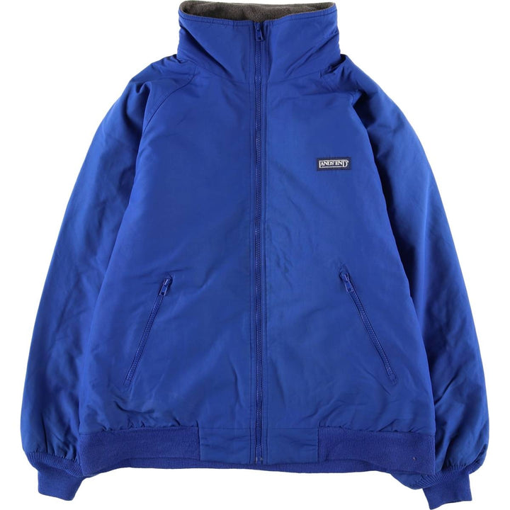 Vintage 80s-90'S Lands' End padded puffer jacket, men's size M Nylon blue type Vintage Second Hand