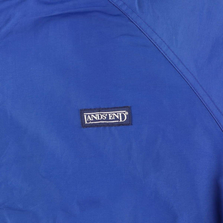 Vintage 80s-90'S Lands' End padded puffer jacket, men's size M Nylon blue type Vintage Second Hand
