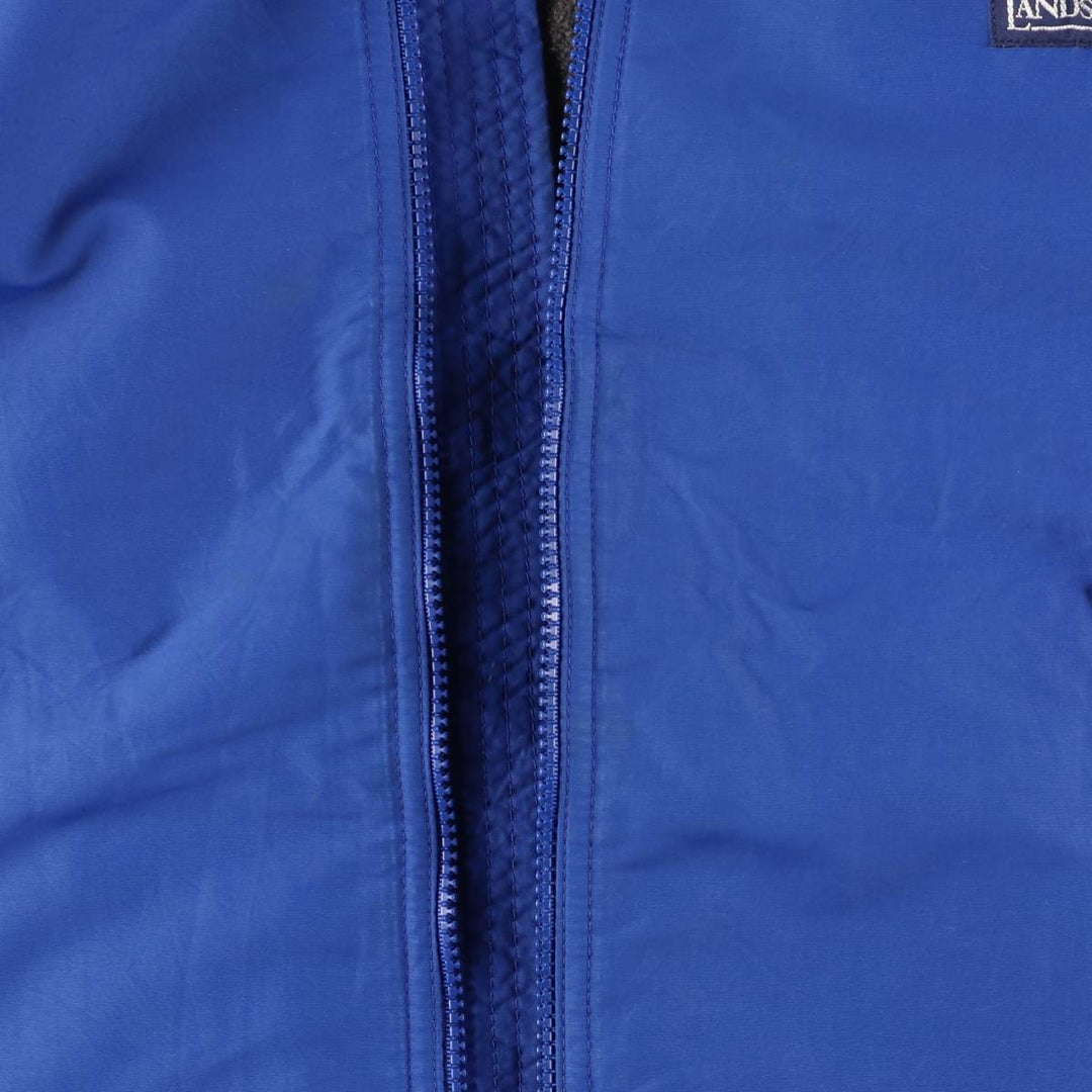 Vintage 80s-90'S Lands' End padded puffer jacket, men's size M Nylon blue type Vintage Second Hand