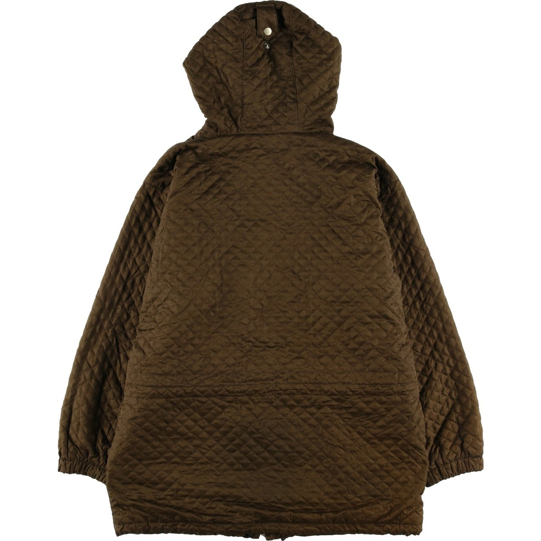 Burberry London padded hooded quilted puffer jacket, made in the USA, size M. polyester brown type Vintage Second Hand