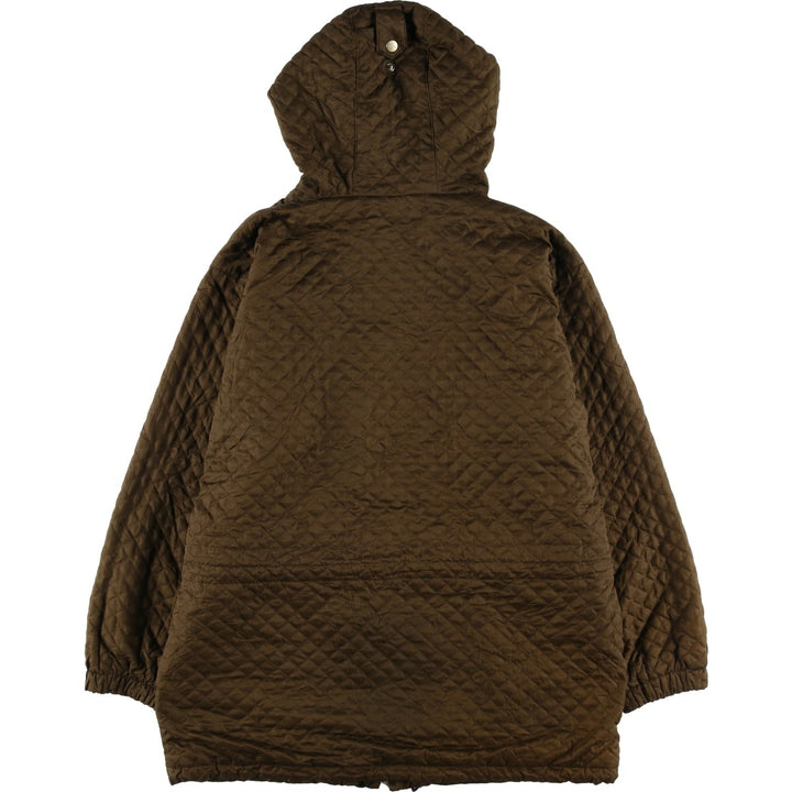 Burberry London padded hooded quilted puffer jacket, made in the USA, size M. polyester brown type Vintage Second Hand