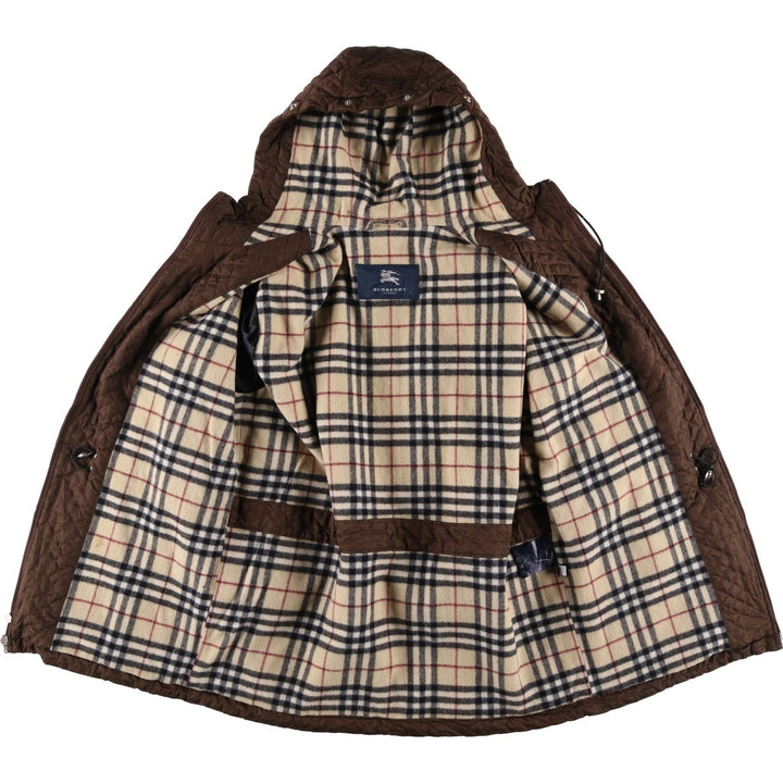 Burberry London padded hooded quilted puffer jacket, made in the USA, size M. polyester brown type Vintage Second Hand
