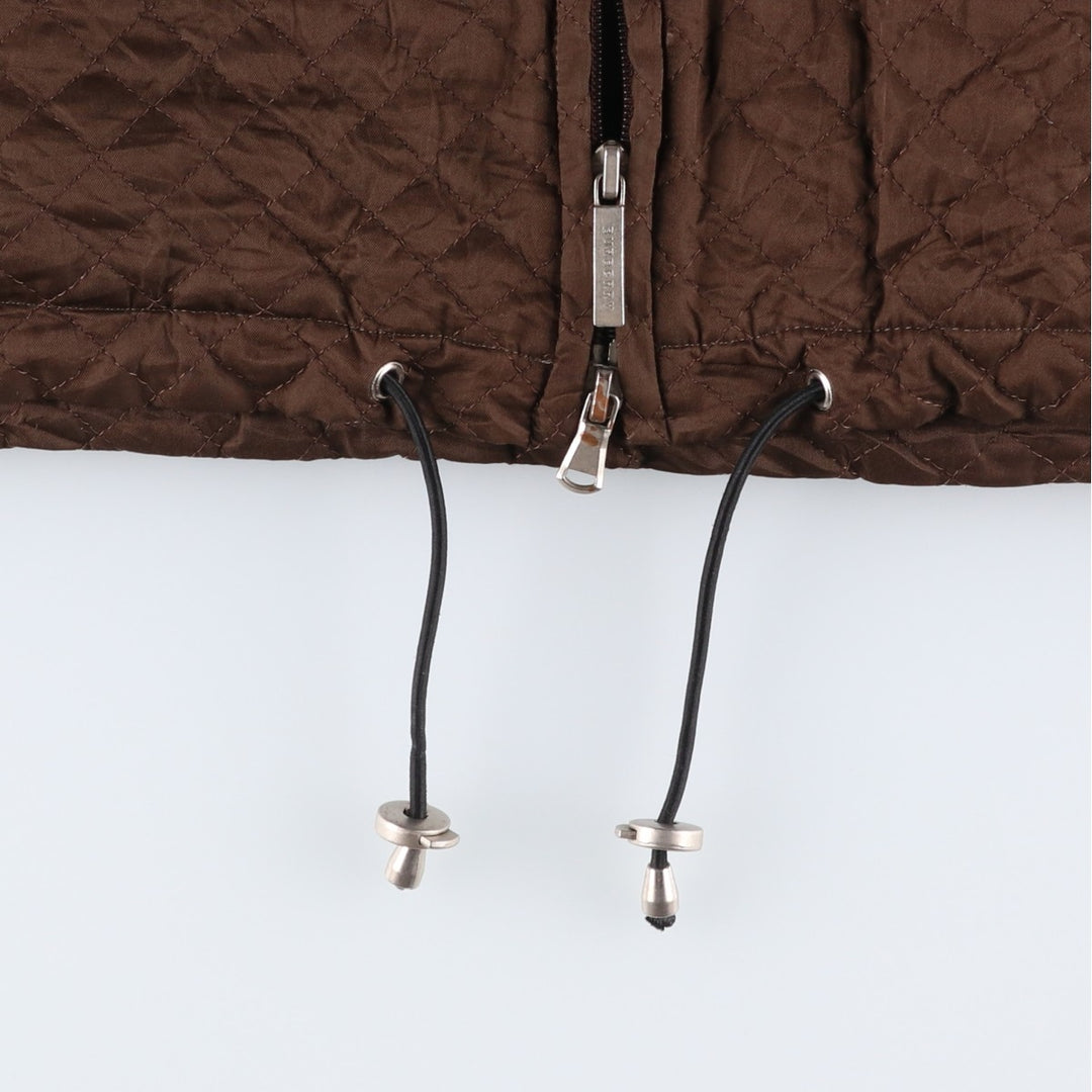 Burberry London padded hooded quilted puffer jacket, made in the USA, size M. polyester brown type Vintage Second Hand