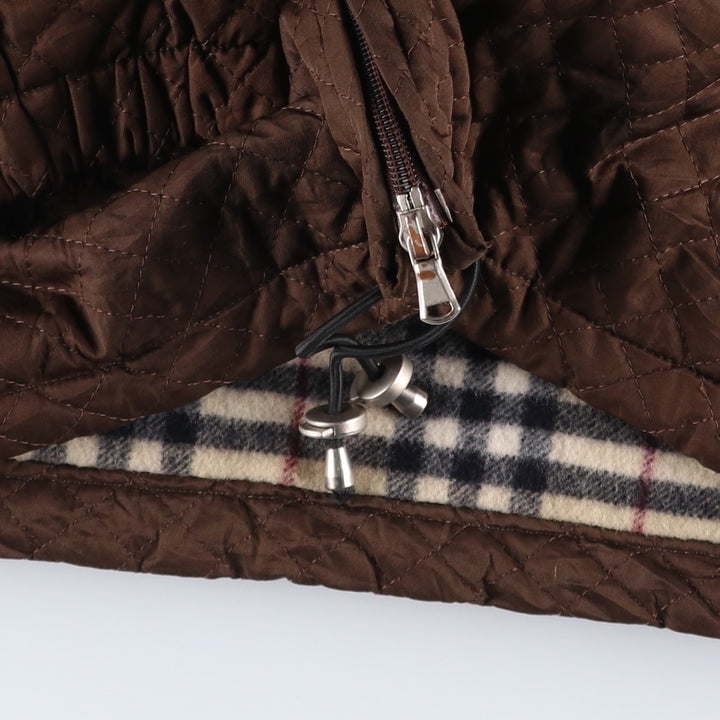 Burberry London padded hooded quilted puffer jacket, made in the USA, size M. polyester brown type Vintage Second Hand