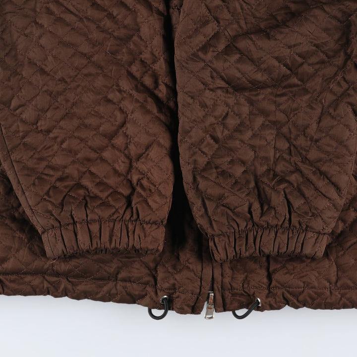 Burberry London padded hooded quilted puffer jacket, made in the USA, size M. polyester brown type Vintage Second Hand