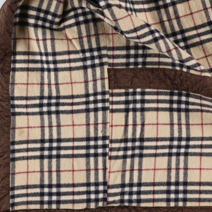 Burberry London padded hooded quilted puffer jacket, made in the USA, size M. polyester brown type Vintage Second Hand