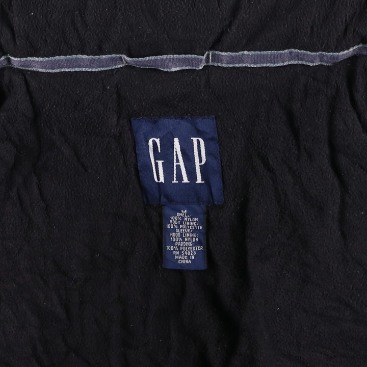90'S GAP Vintage Padded Puffer Jacket, Men's Size Medium Nylon navy blue type Vintage Second Hand