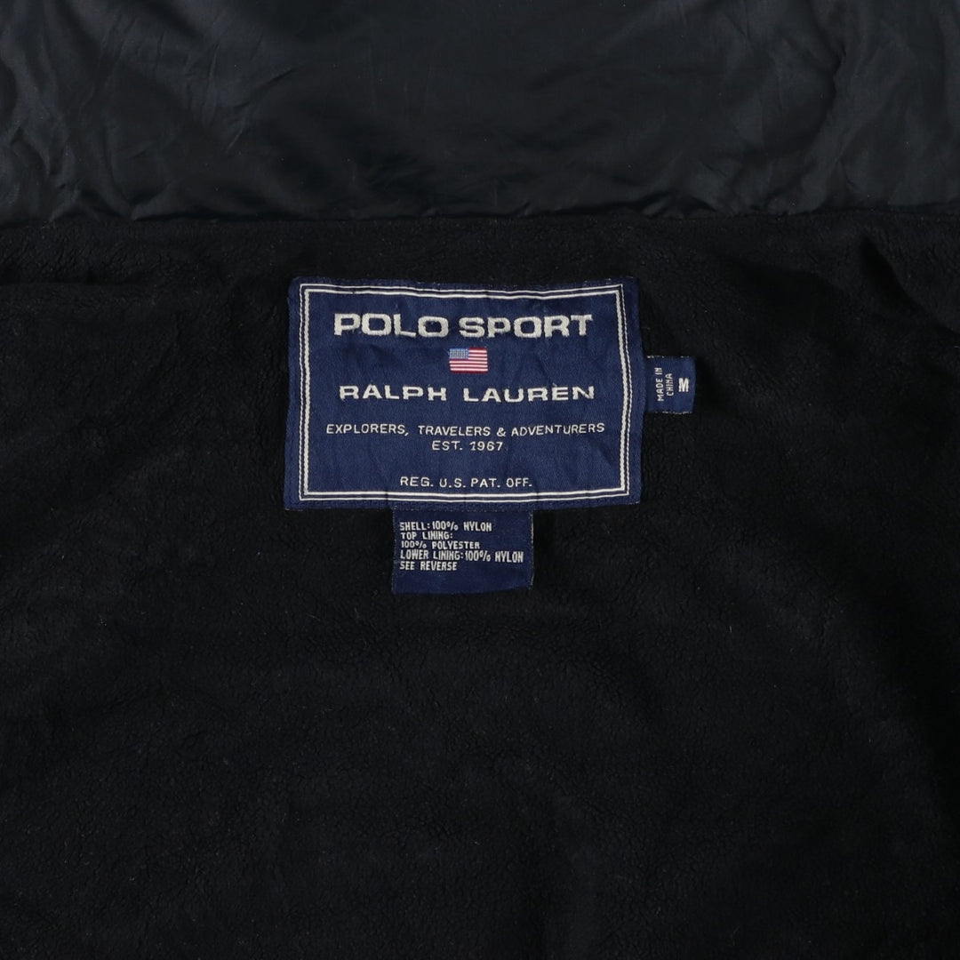 Ralph Lauren POLO SPORT nylon jacket, men's size M Nylon black type Vintage Second Hand