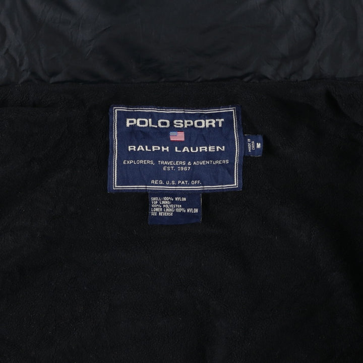 Ralph Lauren POLO SPORT nylon jacket, men's size M Nylon black type Vintage Second Hand